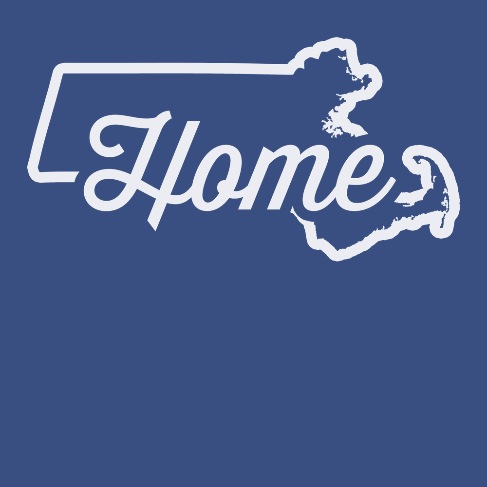 Massachusetts Home T-Shirt BLUE