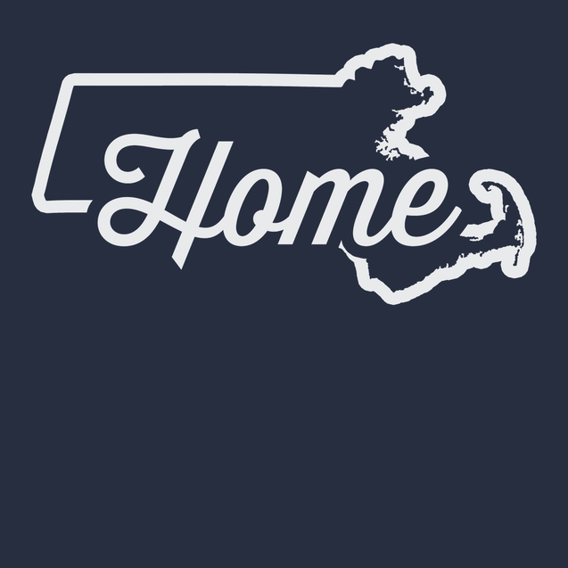 Massachusetts Home T-Shirt NAVY