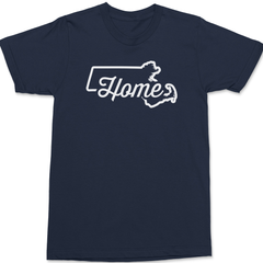 Massachusetts Home T-Shirt NAVY