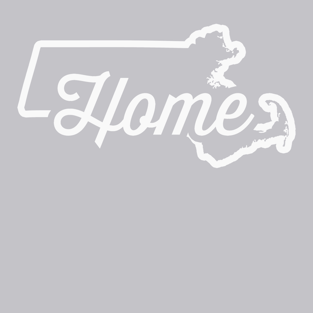 Massachusetts Home T-Shirt SILVER