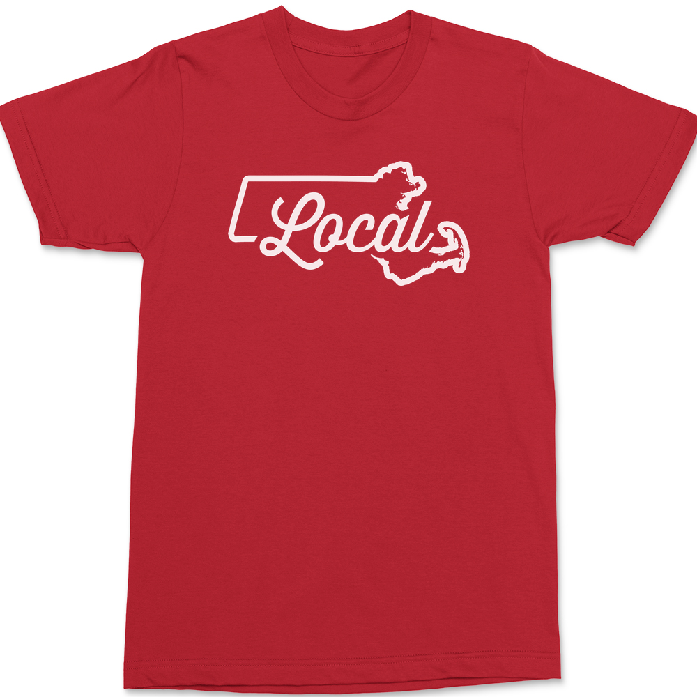 Massachusetts Local T-Shirt RED