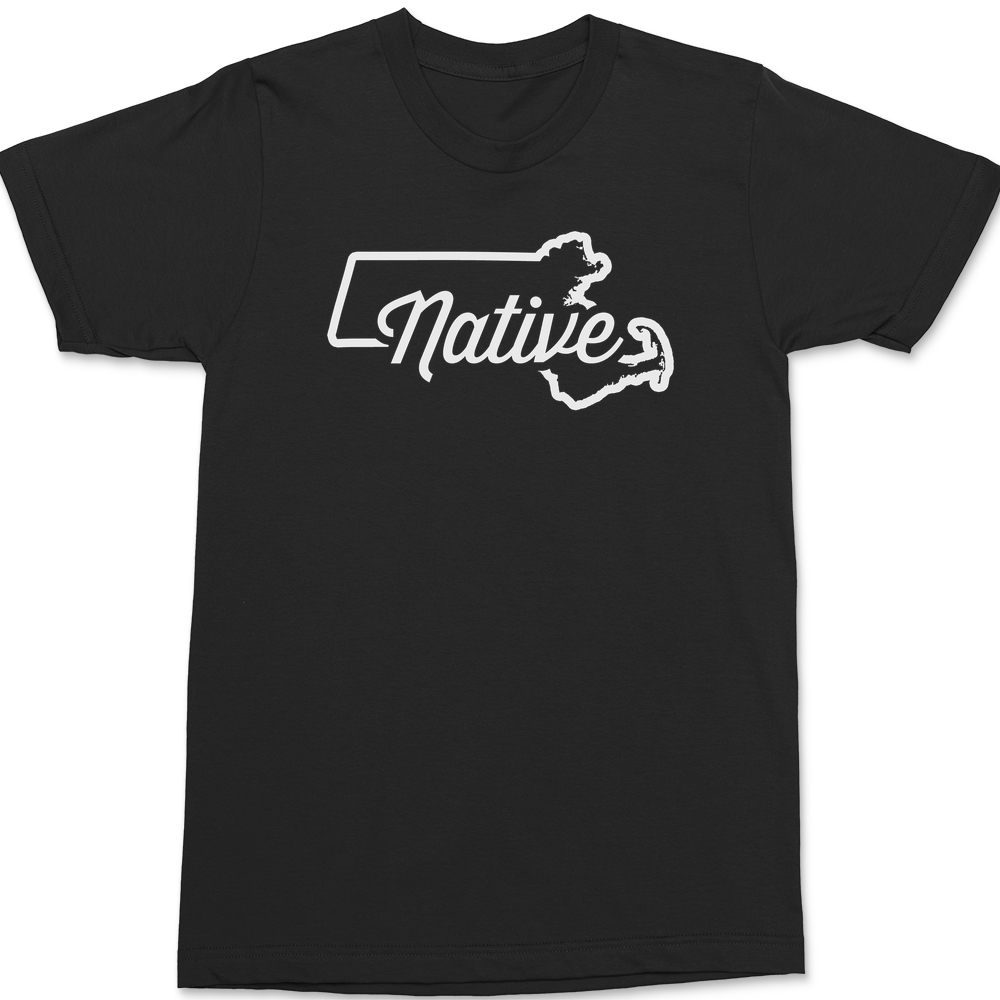Massachusetts Native T-Shirt BLACK
