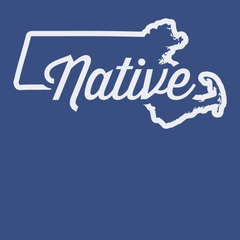Massachusetts Native T-Shirt BLUE