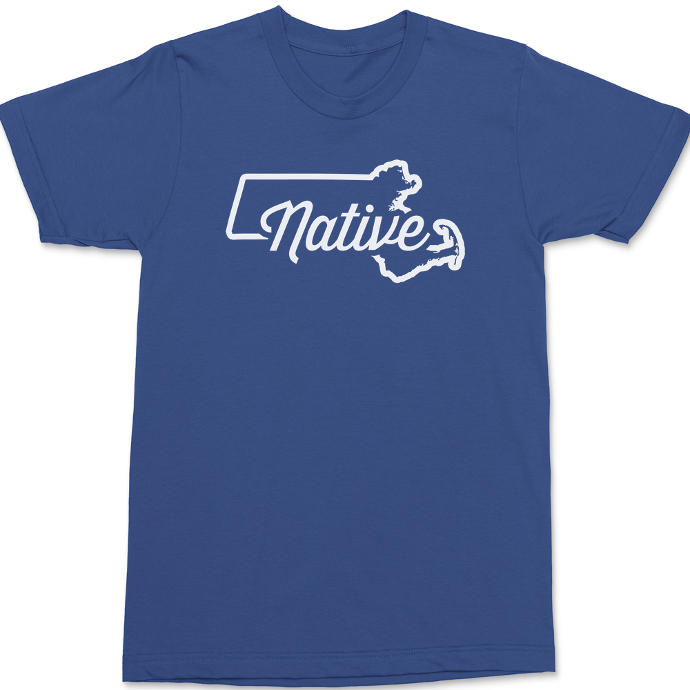 Massachusetts Native T-Shirt BLUE