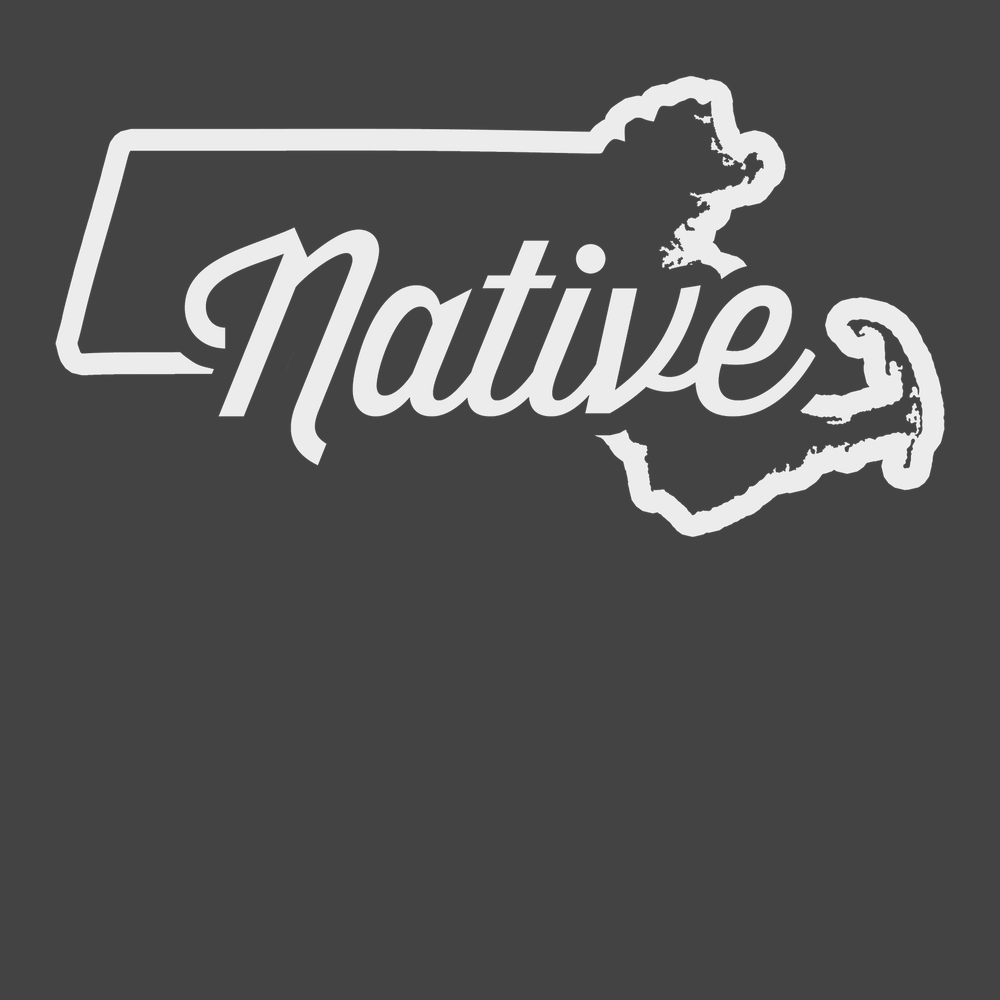Massachusetts Native T-Shirt CHARCOAL