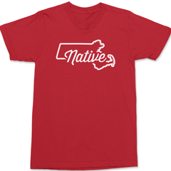 Massachusetts Native T-Shirt RED