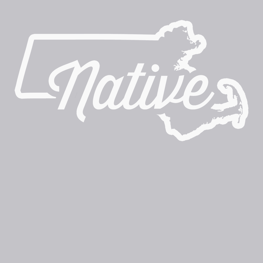 Massachusetts Native T-Shirt SILVER