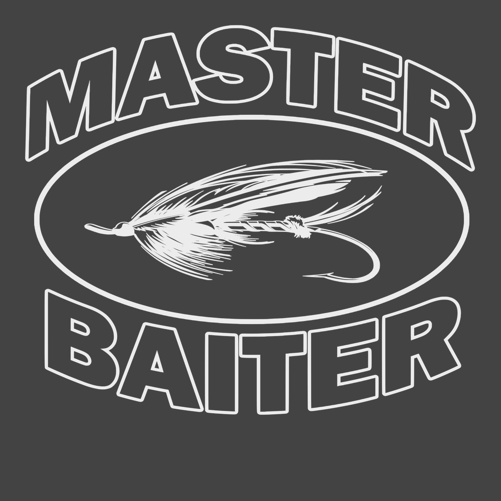 Master Baiter FIshing T-Shirt CHARCOAL