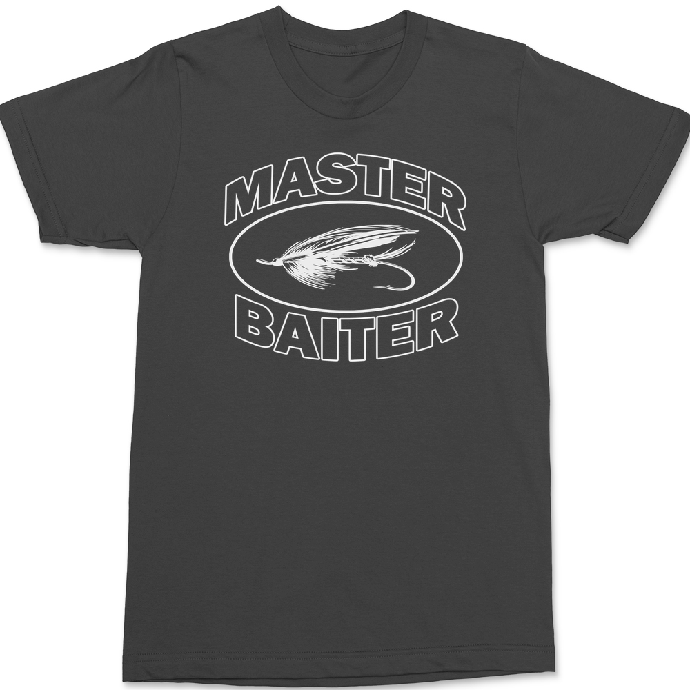 Master Baiter FIshing T-Shirt CHARCOAL