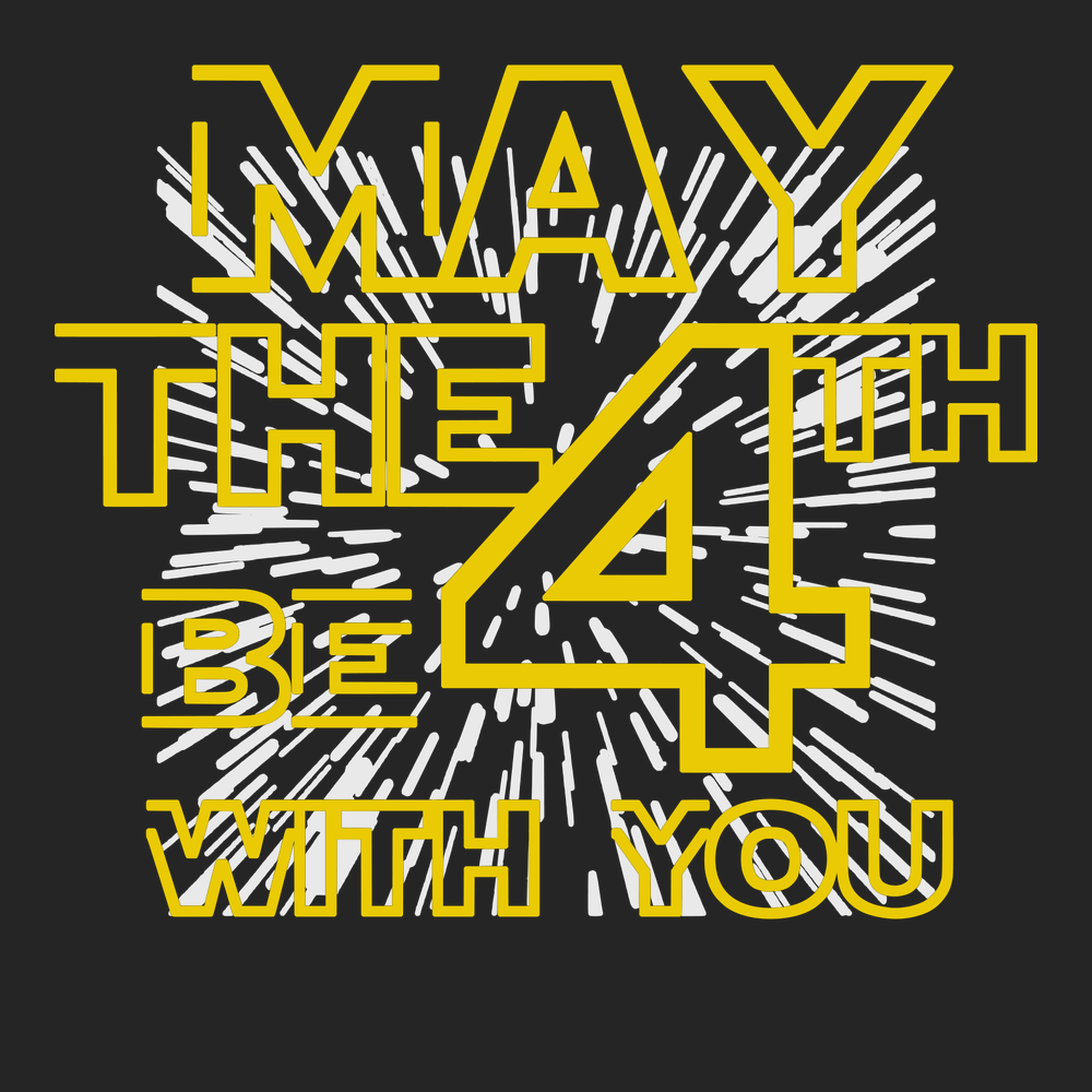 T-shirt Star Wars 'May The 4th Be With You' - Text Galaxy Fill, Coupe Classique, Licence Officielle Vêtement Star Wars Licencié T-shirt Star Wars 'May The 4th Be With You' - Text Galaxy Fill, Coupe Classique, Licence Officielle Vêtement Star Wars Licencié