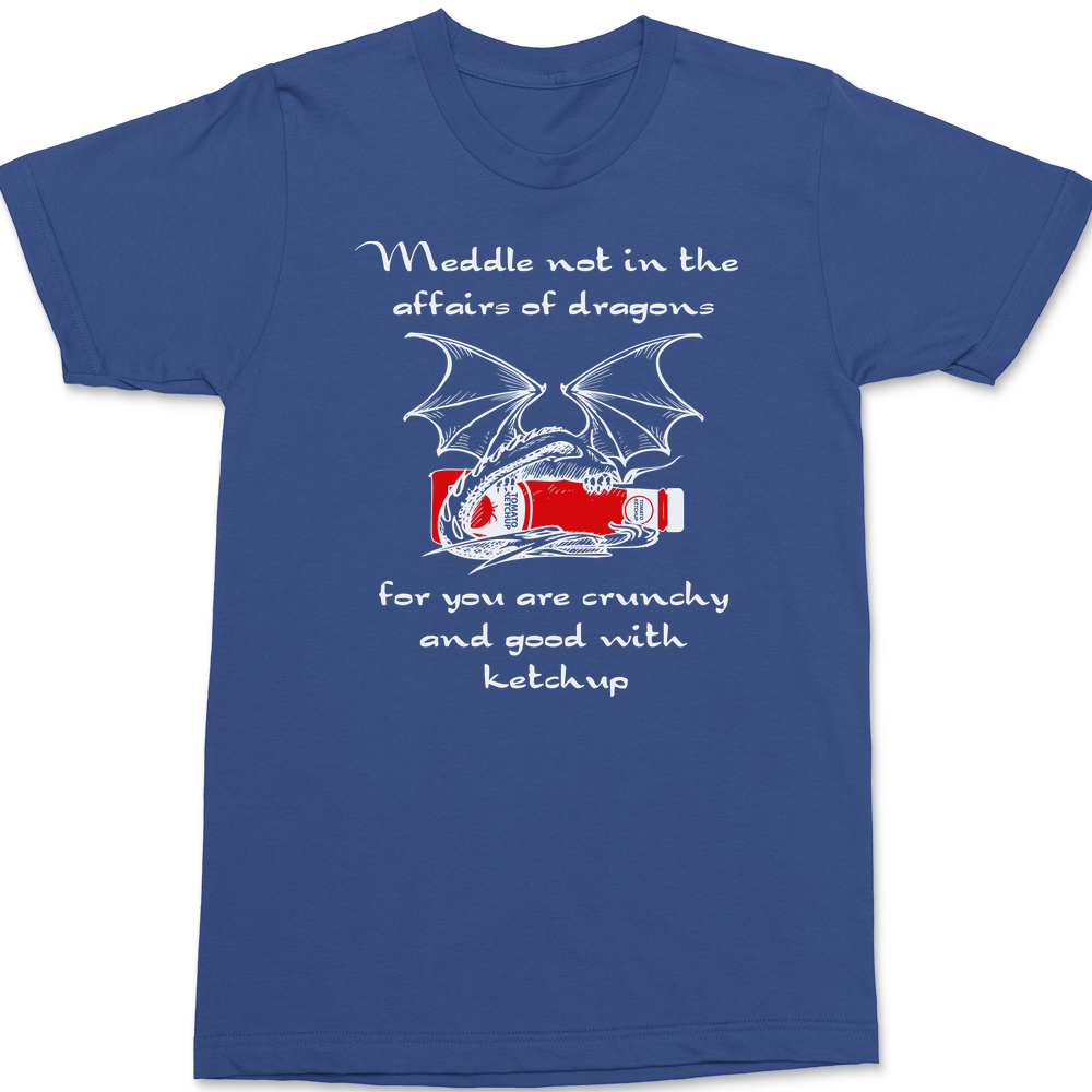 Meddle Not In The Affairs Of Dragons T-Shirt BLUE