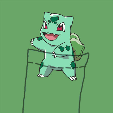 Bulbasaur Pocket T-Shirt - Textual Tees