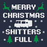Merry Christmas Shitters Full T-Shirt NAVY