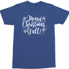 Merry Christmas Yall T-Shirt BLUE