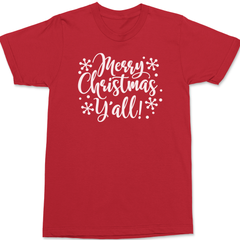 Merry Christmas Yall T-Shirt RED