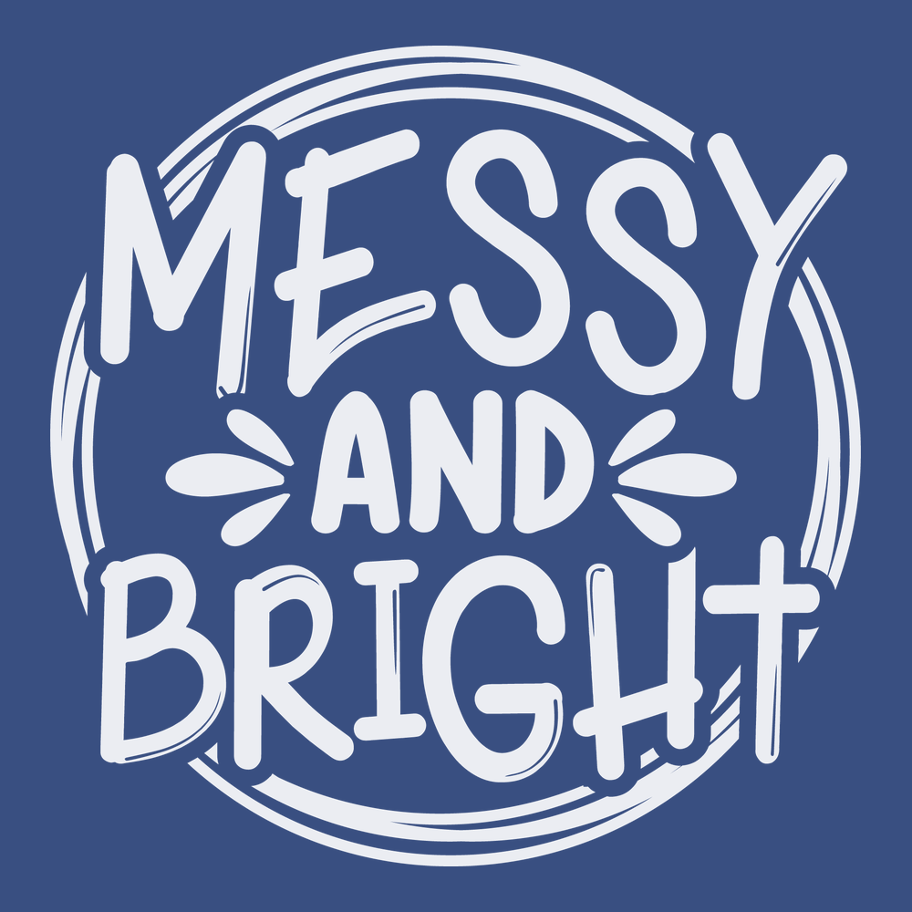 Messy and Bright T-Shirt BLUE