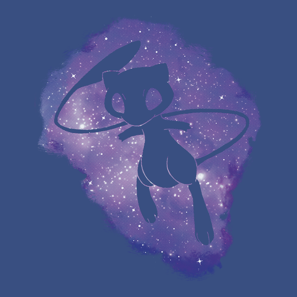 Mew In Space T-Shirt BLUE