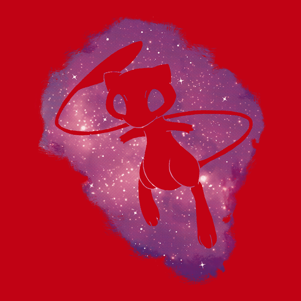 Mew In Space T-Shirt RED