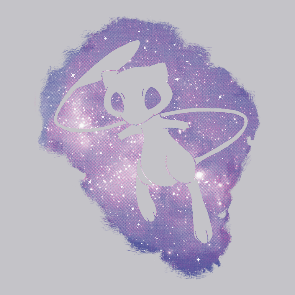 Mew In Space T-Shirt SILVER