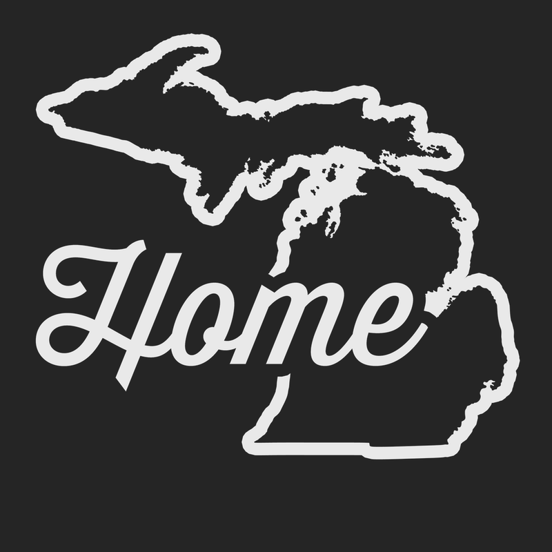Michigan Home T-Shirt BLACK