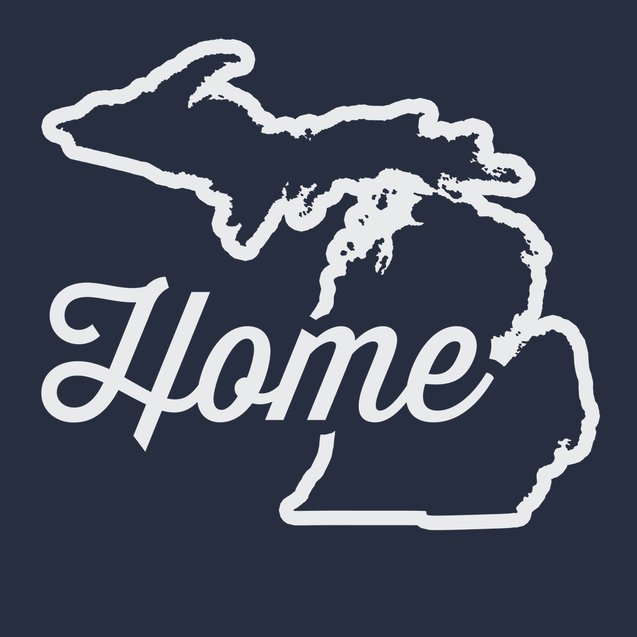 Michigan Home T-Shirt NAVY