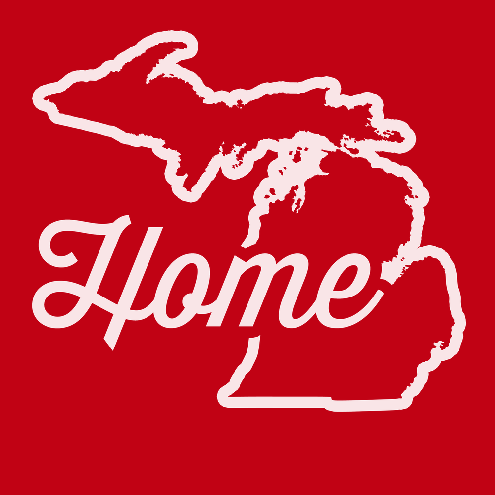 Michigan Home T-Shirt RED