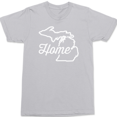 Michigan Home T-Shirt SILVER