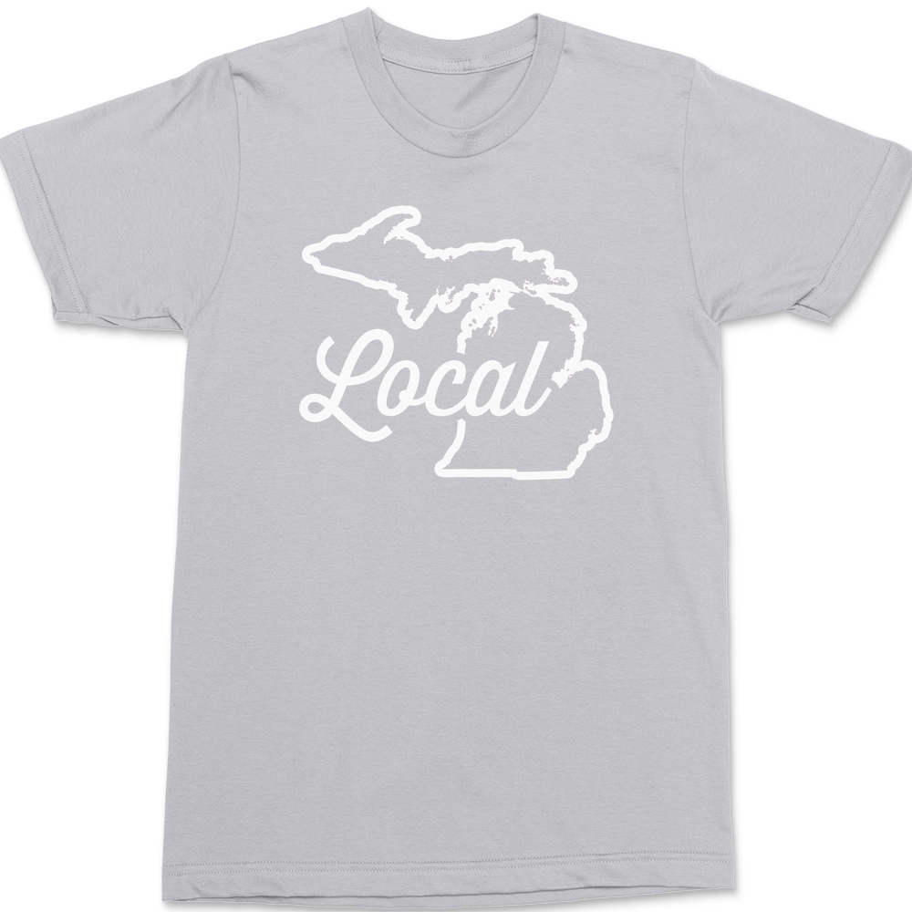 Michigan Local T-Shirt SILVER