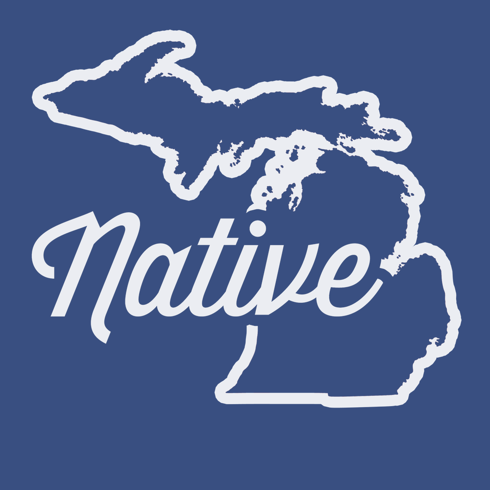 Michigan Native T-Shirt BLUE