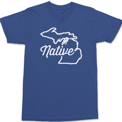 Michigan Native T-Shirt BLUE