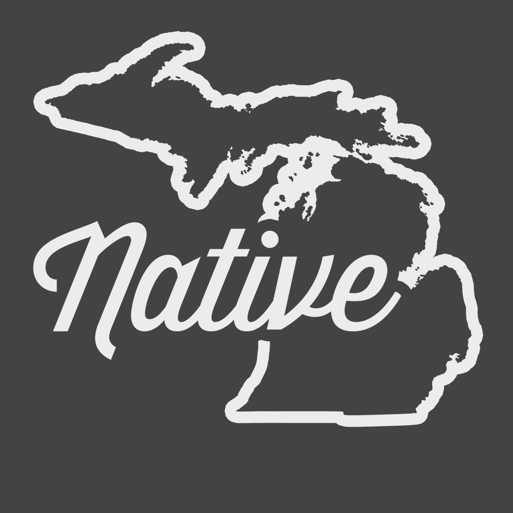 Michigan Native T-Shirt CHARCOAL
