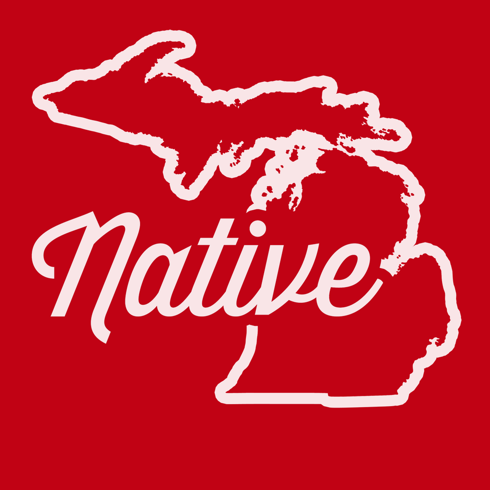 Michigan Native T-Shirt RED