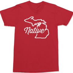 Michigan Native T-Shirt RED
