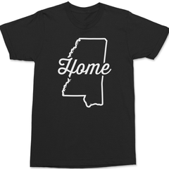 Mississippi Home T-Shirt BLACK