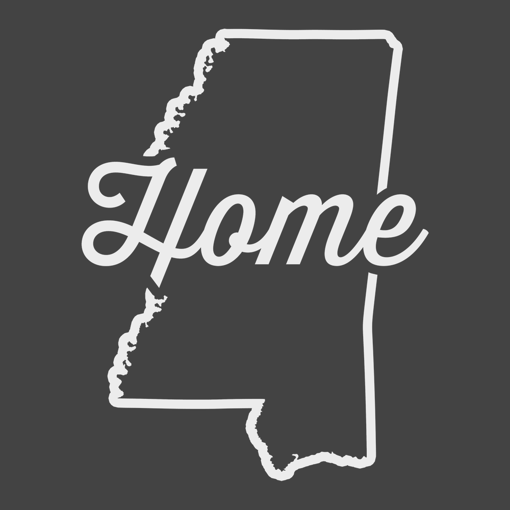 Mississippi Home T-Shirt CHARCOAL