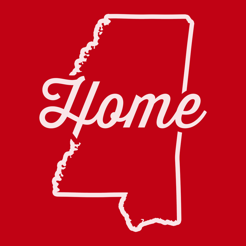 Mississippi Home T-Shirt RED