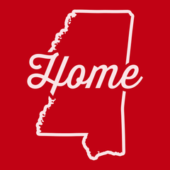 Mississippi Home T-Shirt RED