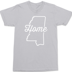 Mississippi Home T-Shirt SILVER