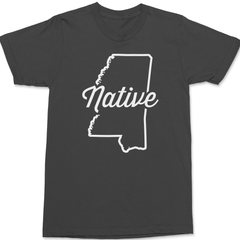 Mississippi Native T-Shirt CHARCOAL