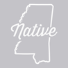 Mississippi Native T-Shirt SILVER