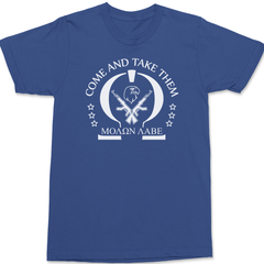 Molon Labe Come and Take Them T-Shirt BLUE