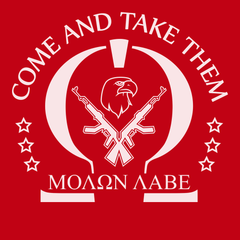 Molon Labe Come and Take Them T-Shirt RED