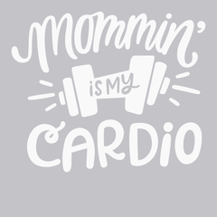 Mommin Is My Cardio T-Shirt SILVER