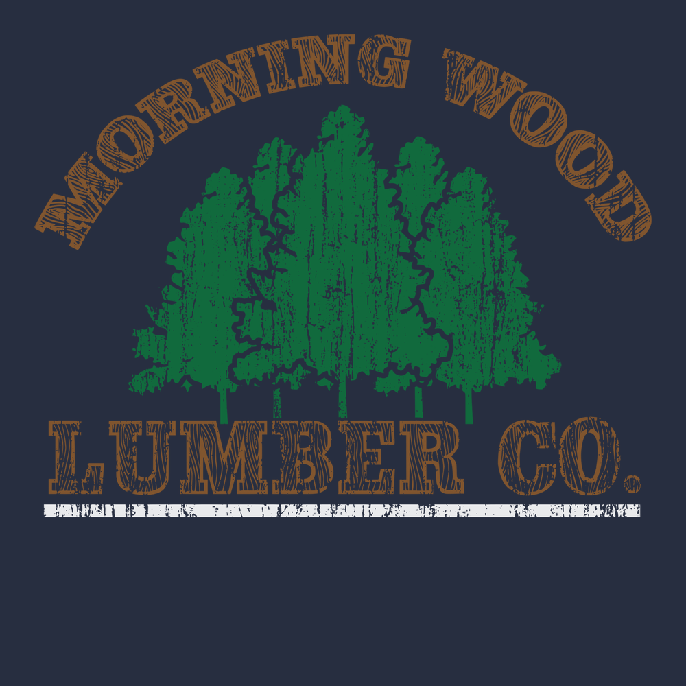 Morning Wood Lumber Co T-Shirt NAVY