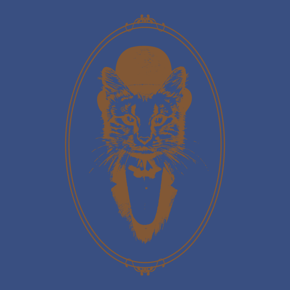 Mr Fancy Cat T-Shirt BLUE