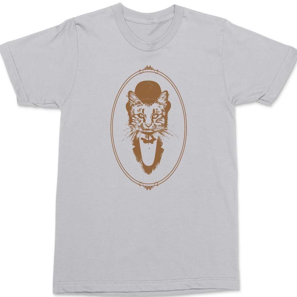 Mr Fancy Cat T-Shirt SILVER