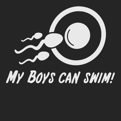 My Boys Can Swim T-Shirt BLACK