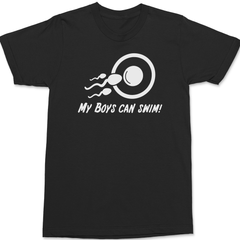 My Boys Can Swim T-Shirt BLACK