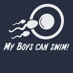 My Boys Can Swim T-Shirt NAVY