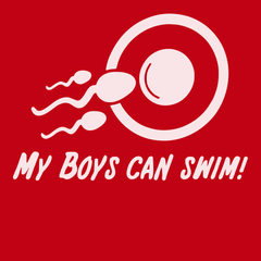 My Boys Can Swim T-Shirt RED